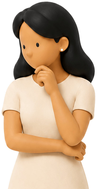 Woman thinking about event details